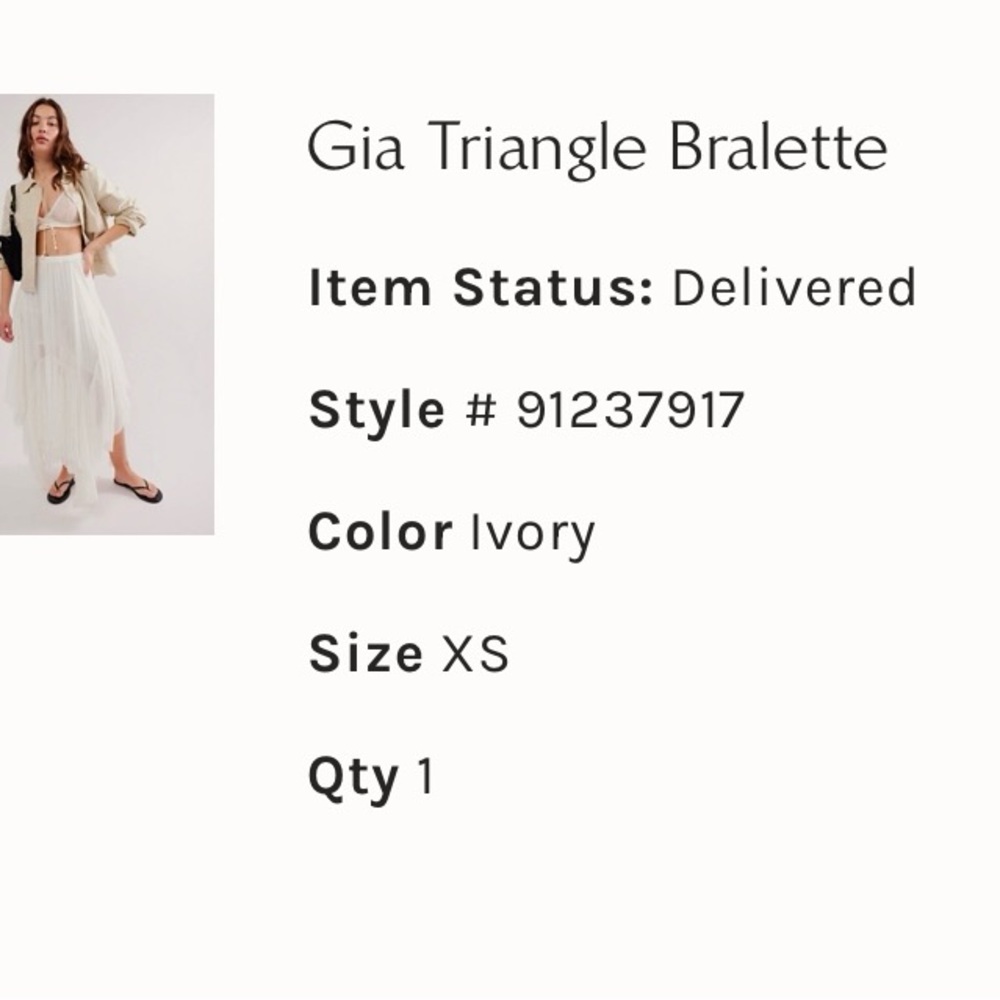FP Gia Triangle Bralette - Fairy Tale Combo & Ivory - Picture 4 of 8